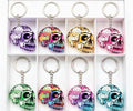Honeycomb skull keychain