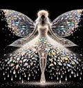 Butterfly fairy diamond art