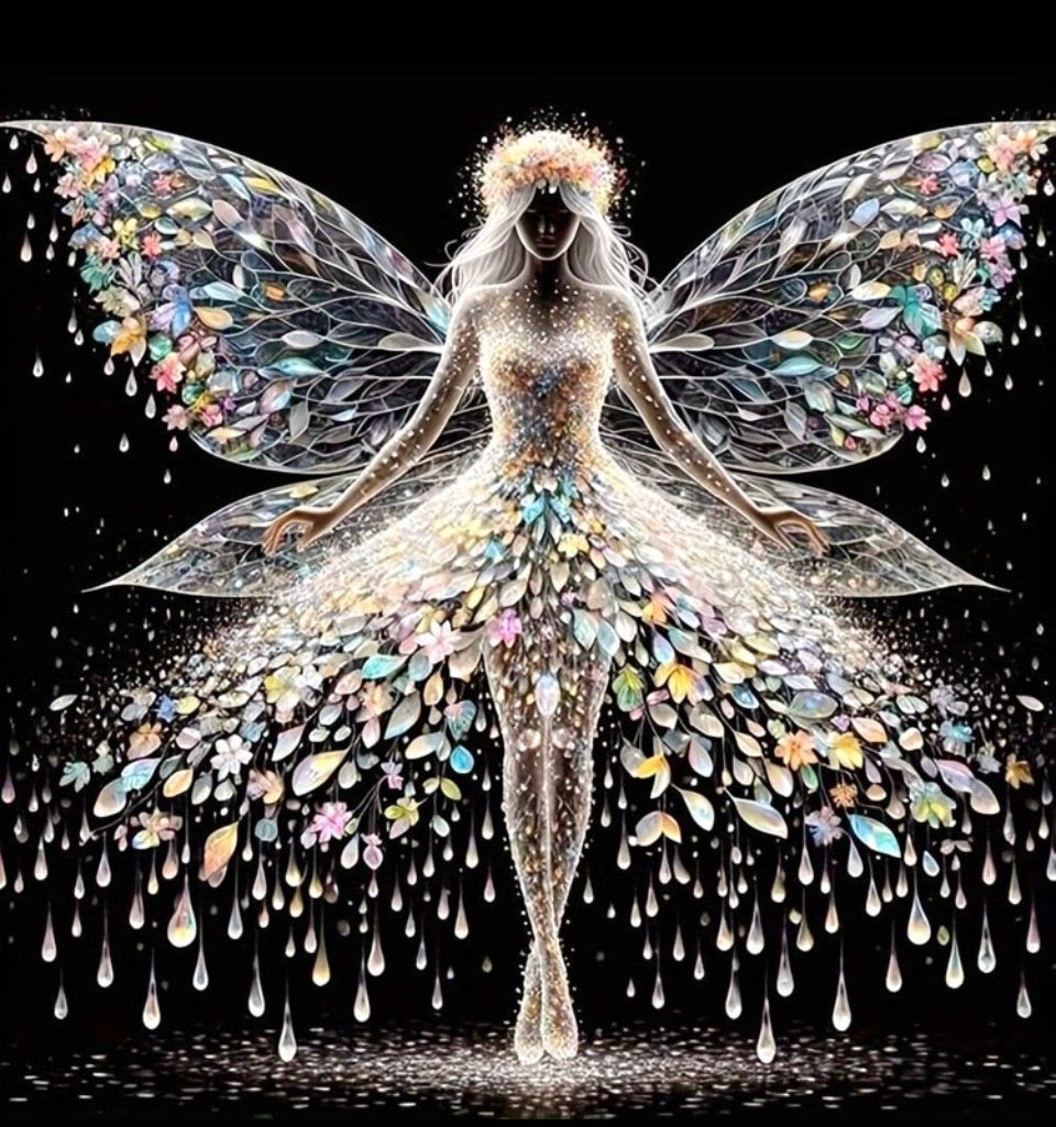 Butterfly fairy diamond art