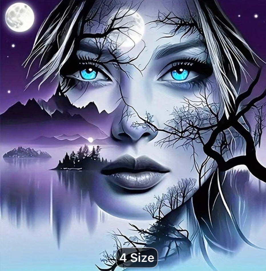 Mysterious night sky diamond art