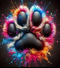 Paw print diamon art