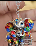 Elephant acrylic keychain