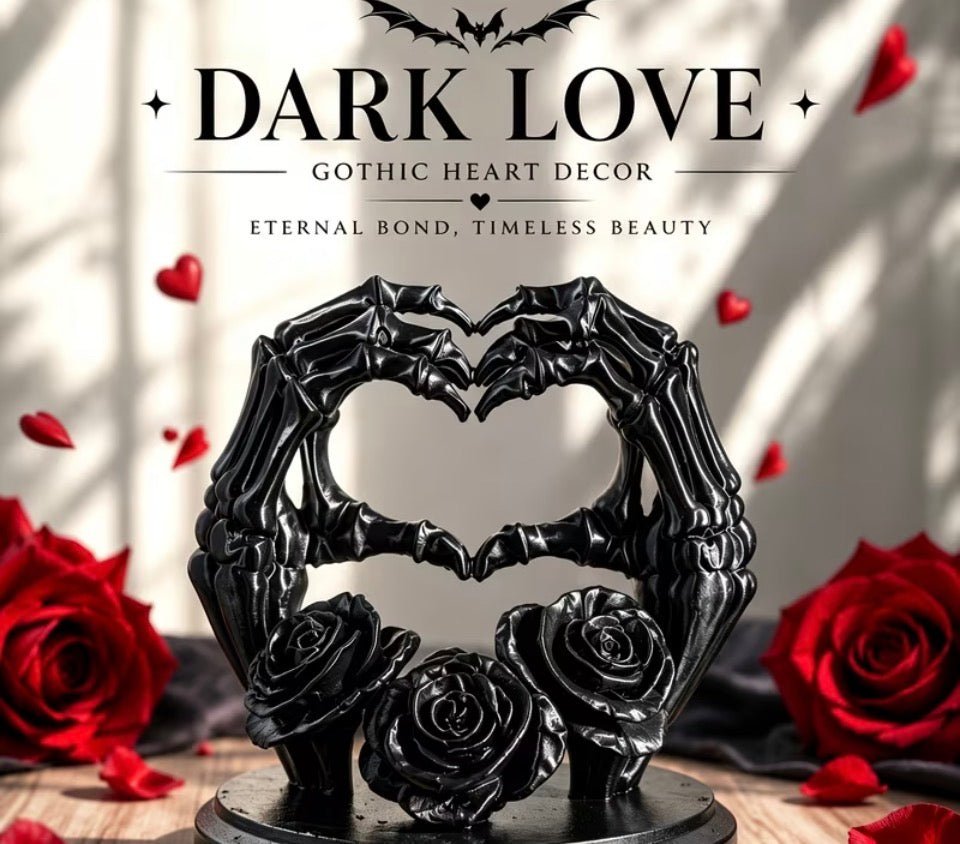 Dark love hand ornament