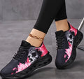 Pink & black Skull trainers