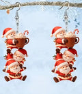 2d Santa earrings