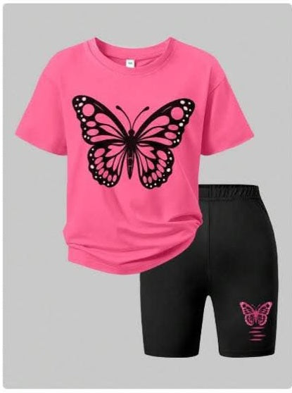 Butterfly tshirt and shorts