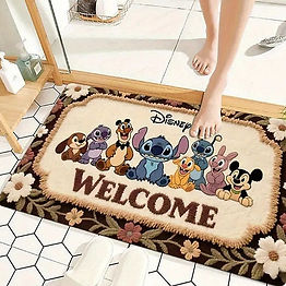 Mat with "WELCOME"