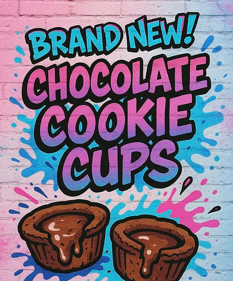 3x Chocolate Cookie Cups