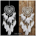 1Pcs Dream Catcher, Nordic Decoration, Heart-shaped Wall Ornaments, White Dream Catcher