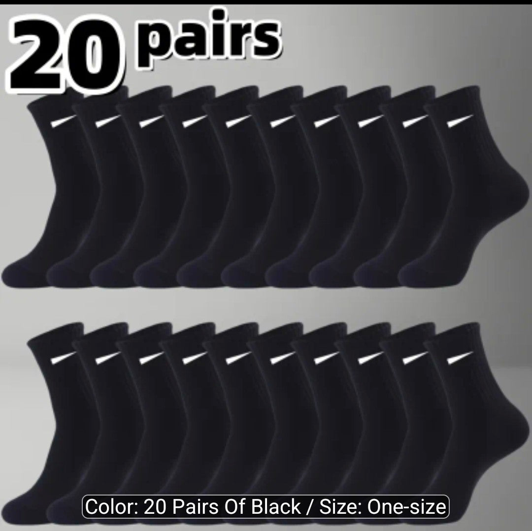 20-pair 168 Knitted Ribbed Triangle Gusset Ankle Socks