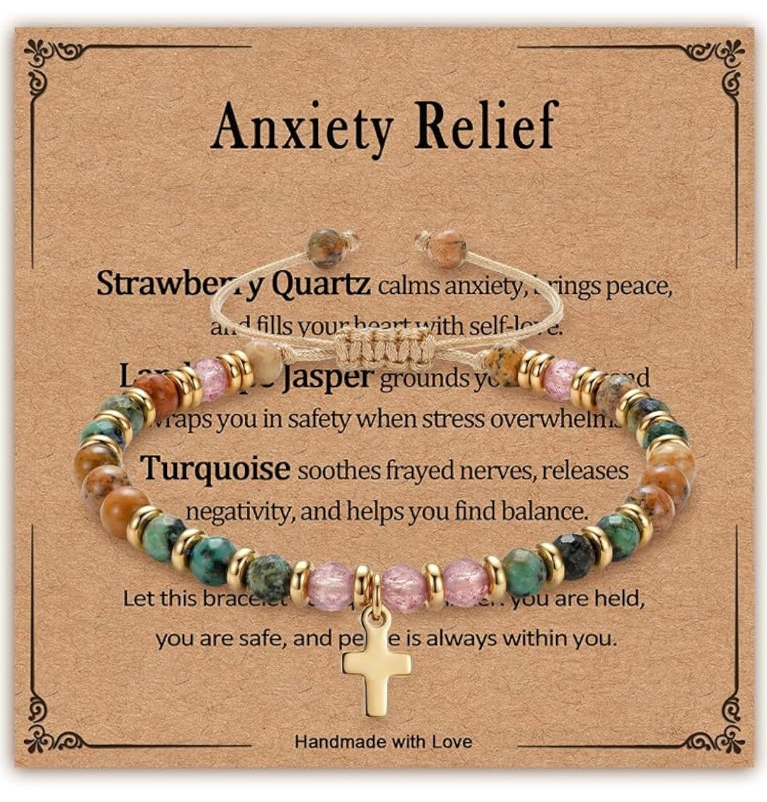 RoseJeopal Christian Cross Bracelets for Women, Adjustable Religious Jewelry, Inspirational Christian Gifts