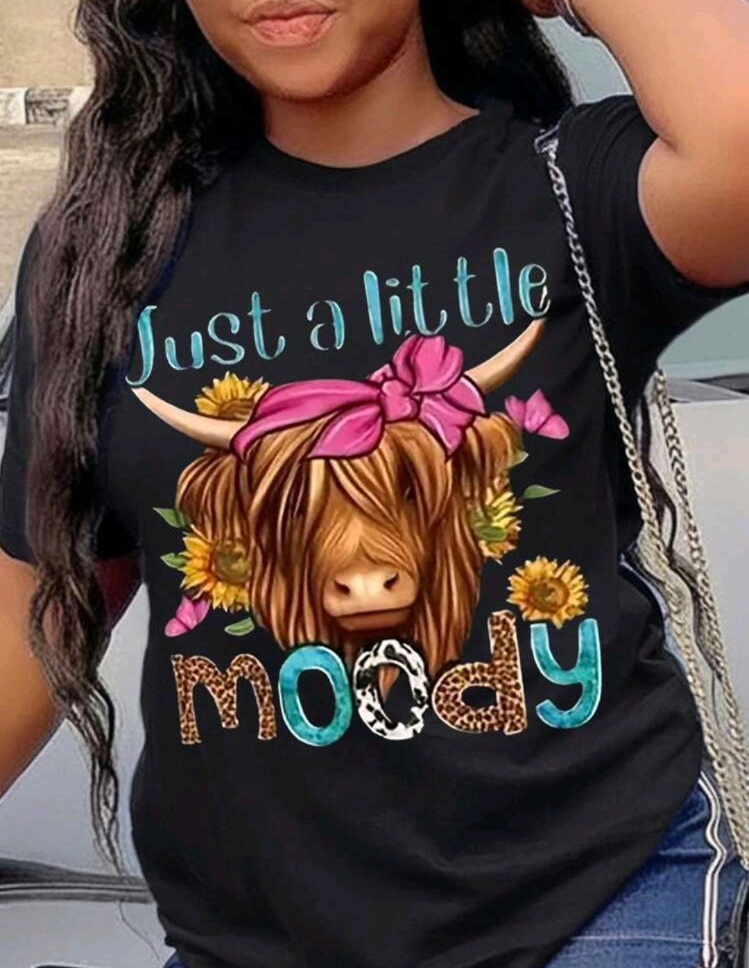 Highland cow top plus size