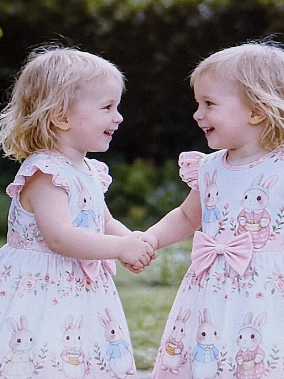 Girls floral bear dress
