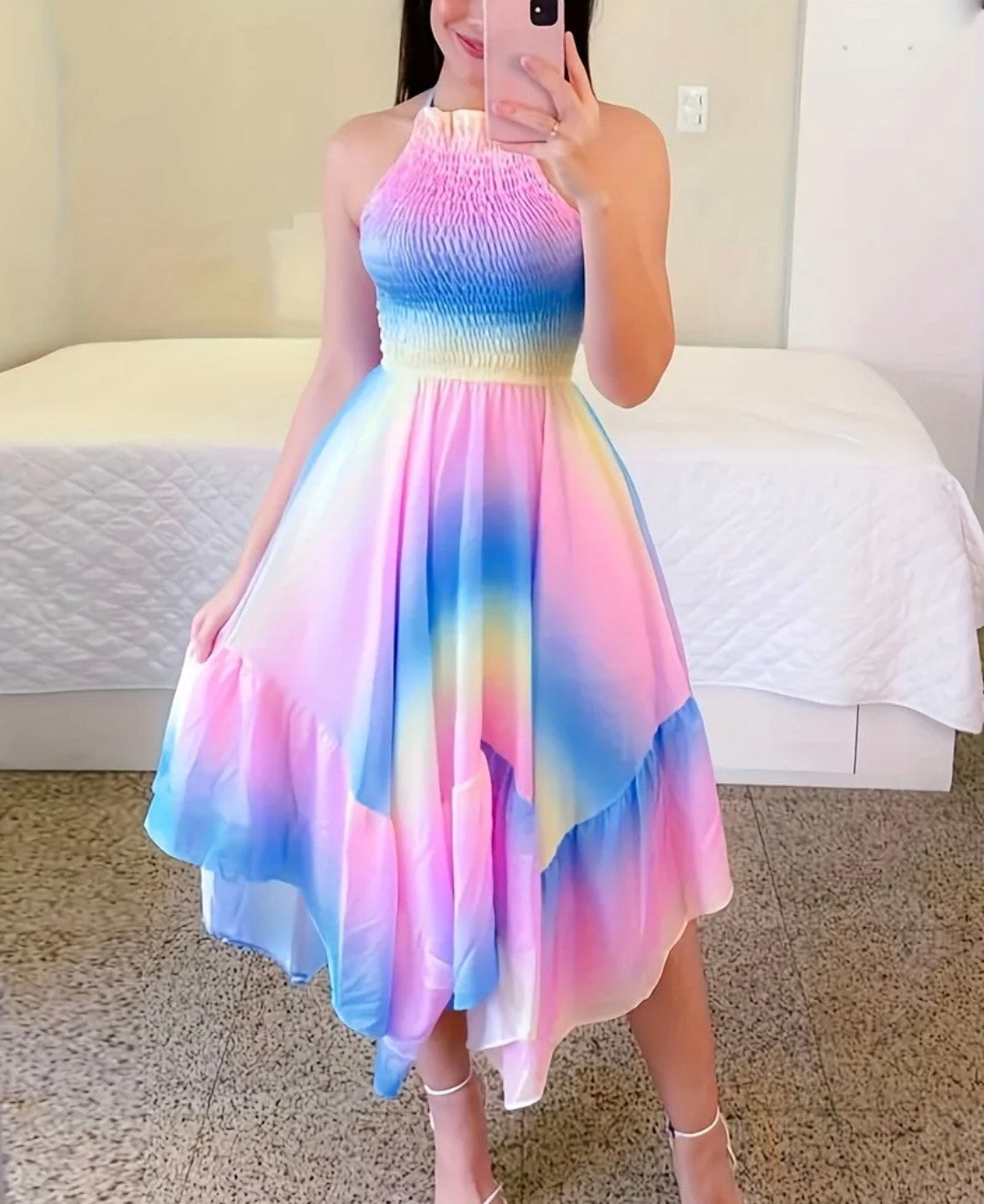 Colorful womens maxi dress
