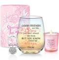 Friendship Gifts for Women Wine Glasses Drinking Personalised Birthday Gifts for Friend Women Special Friends Gift Leaving Gift for Her Colleague Best Friends Sister Christmas Galentines Present