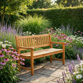 2 Seater Garden Bench - Natural