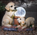 Solar power Labrador garden ornament