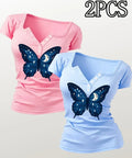 Butterfly top 2 pack for women