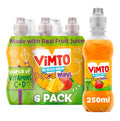 Vimto Kids Juice Drink – No Added Sugar – Tropical Mango, Strawberry & Pineapple – Vitamin C – 6 x 250ml Resealable Bottles