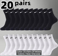 20-pair 168 Knitted Ribbed Triangle Gusset Ankle Socks