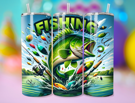 20 oz Tumbler Fishing