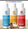Pet shampoo set of 3