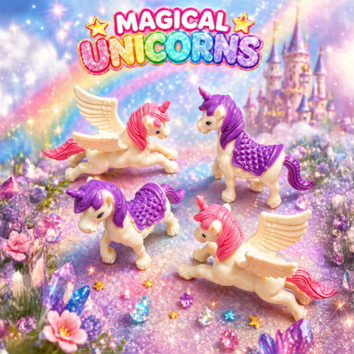 Super Magic Unicorn Figures x 6