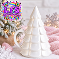 Iridescent Fir Tree Mug and Snowflake Spoon Set