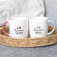 Caravan King and Caravan Queen Couples Mug Set