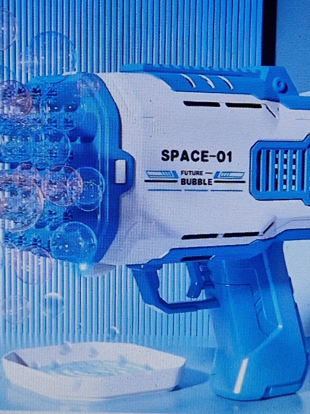 Boys and girls bubbles machine