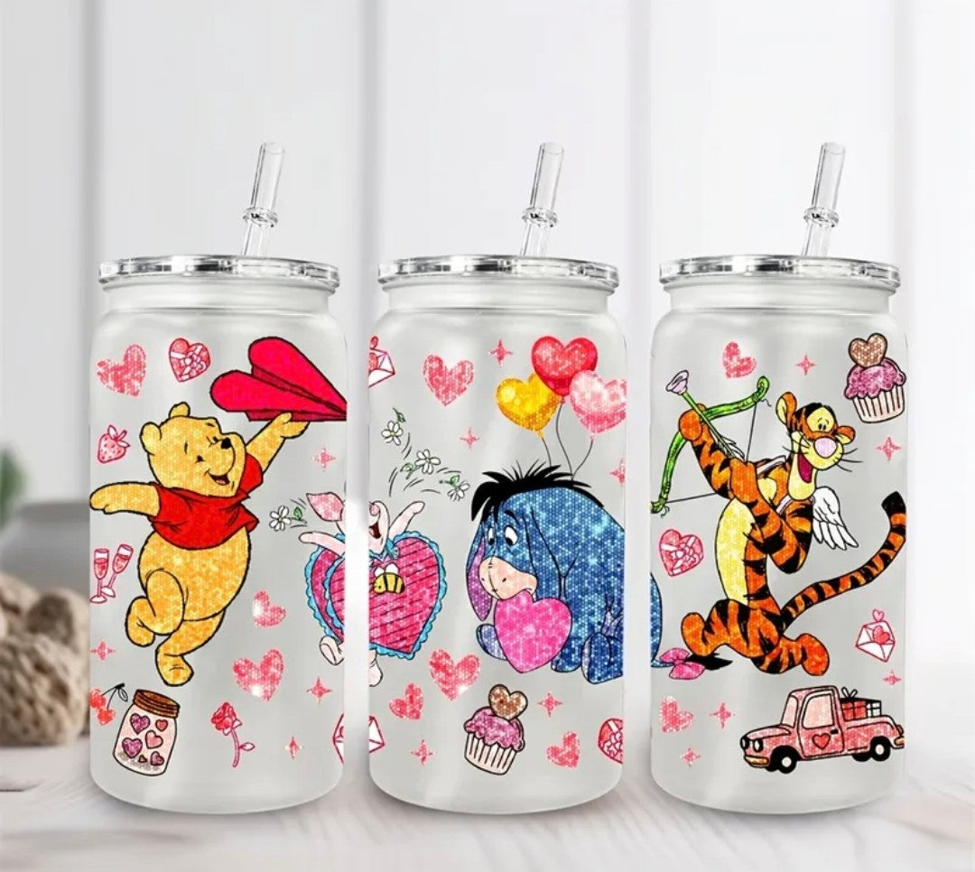 Animal Friends 16-Ounce water Cup with A Straw