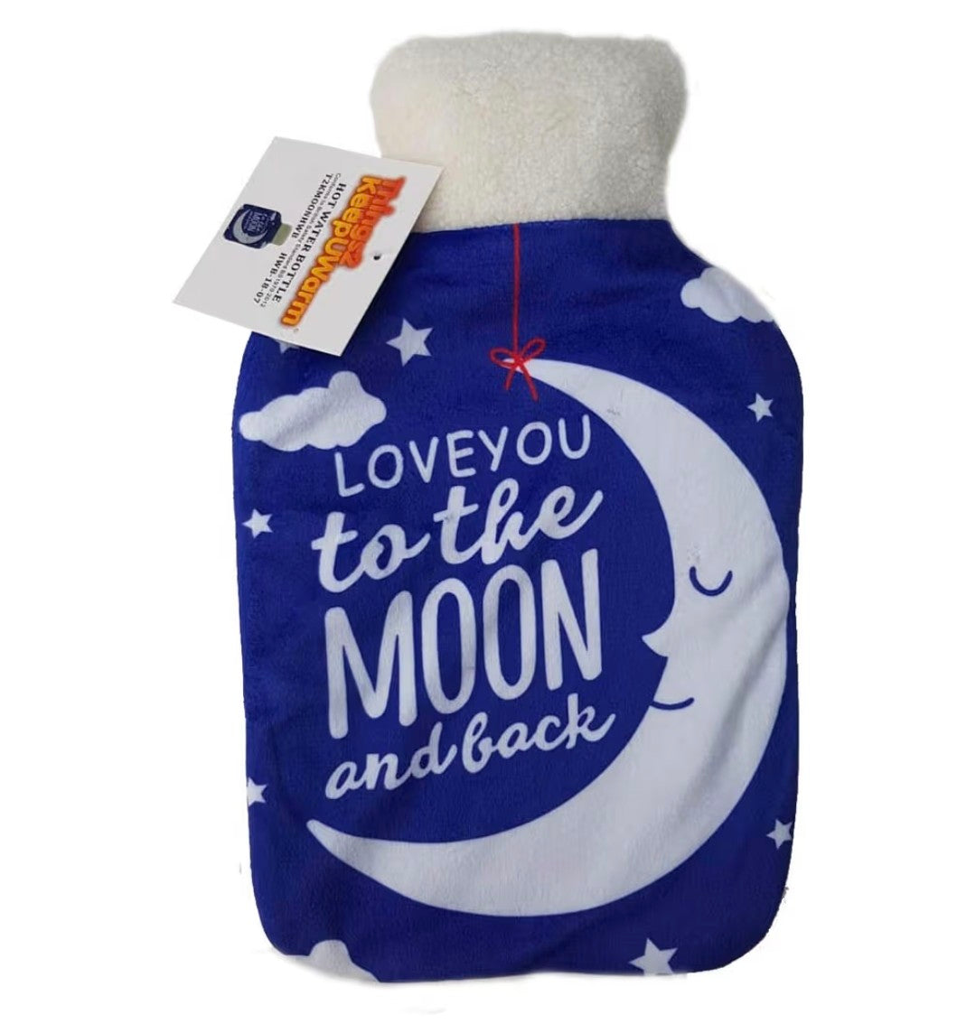 Amazing Health Cute Seasonal Winter Novelty Hot Water Bottles (Printed Moon)