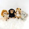 Set of 4 Wild Animal Soft Toys 6.5