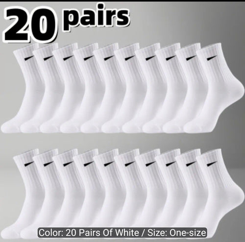 20-pair 168 Knitted Ribbed Triangle Gusset Ankle Socks