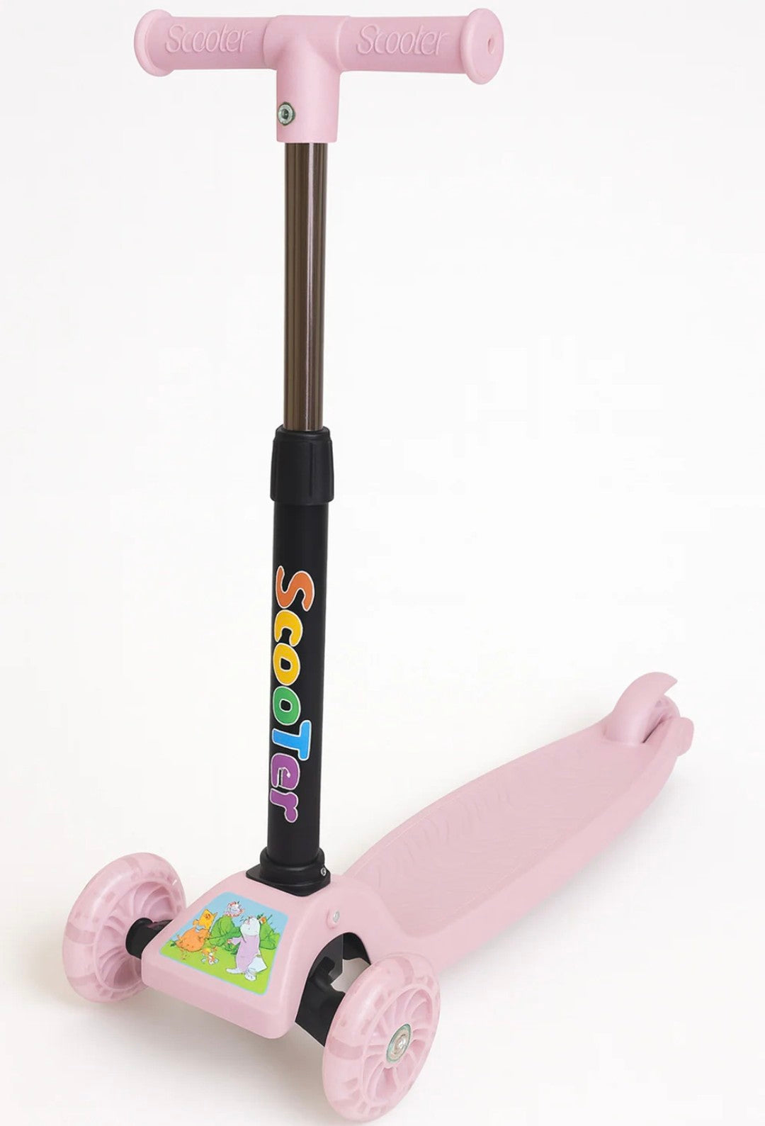 3-Wheeler Kids Scooter with led light-up wheels-Adjustable