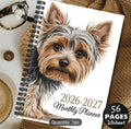 [Yorkie Planner Notebook] 1pc of 14.5X21Cm Office Planners for 2026,