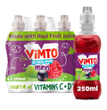 Vimto Kids Juice Drink – No Added Sugar – Grape, Blackcurrant & Raspberry – Vitamin C – 6 x 250ml Resealable Bottles