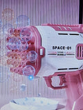 Boys and girls bubbles machine