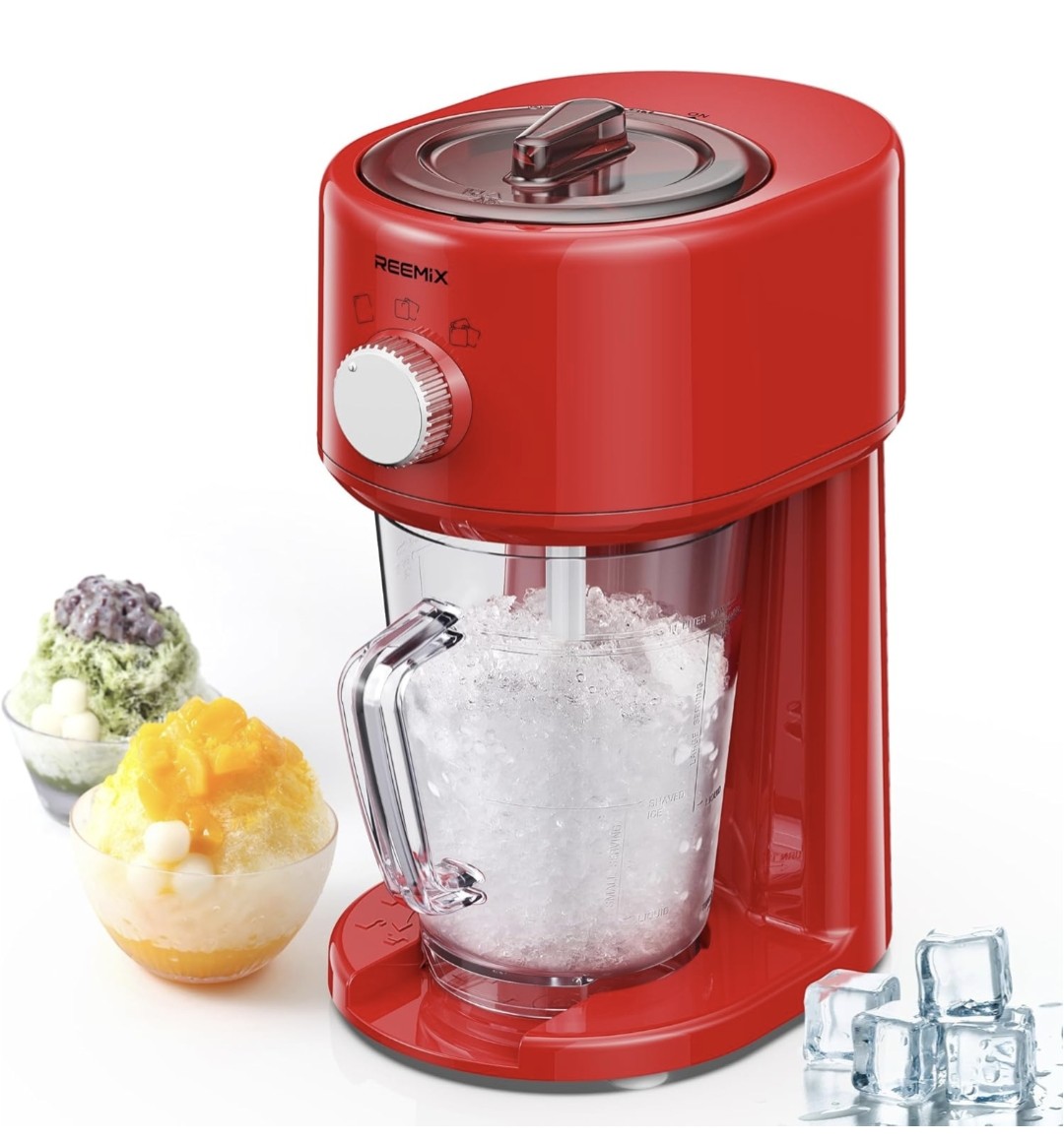 Electric Ice Crusher, Slushy Maker Ice Shaver with Removable Jug for Blending Slushies, Ice Crushing Machine