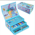Colouring Pencils for Kids Colouring Pens Crayons Art Supplies in Art Box Kids Colouring Sets 30 Plus Pieces Travel Case Stitch Gifts for Kids