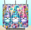 20oz Christmas Gnome Tumbler - Double Wall Stainless Steel Insulated Mug with Lid & Straw, Festive Holiday Design with Cute Gnomes, Stars & Snowflakes, Perfect Gift for Family, Friends, Teachers & Coworkers, Festive Drinkware | Colorful Tumbler | Durable