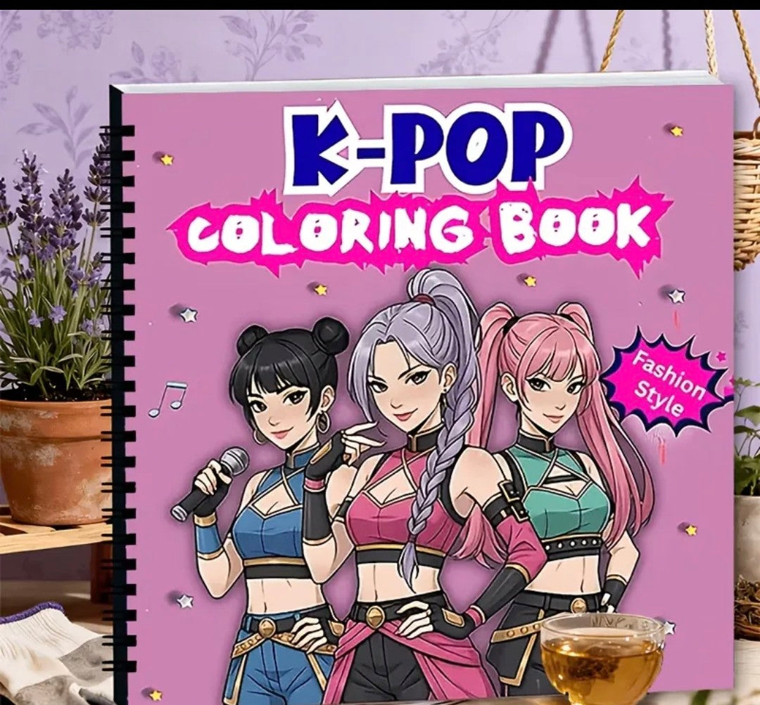 K-pop Colouring Book