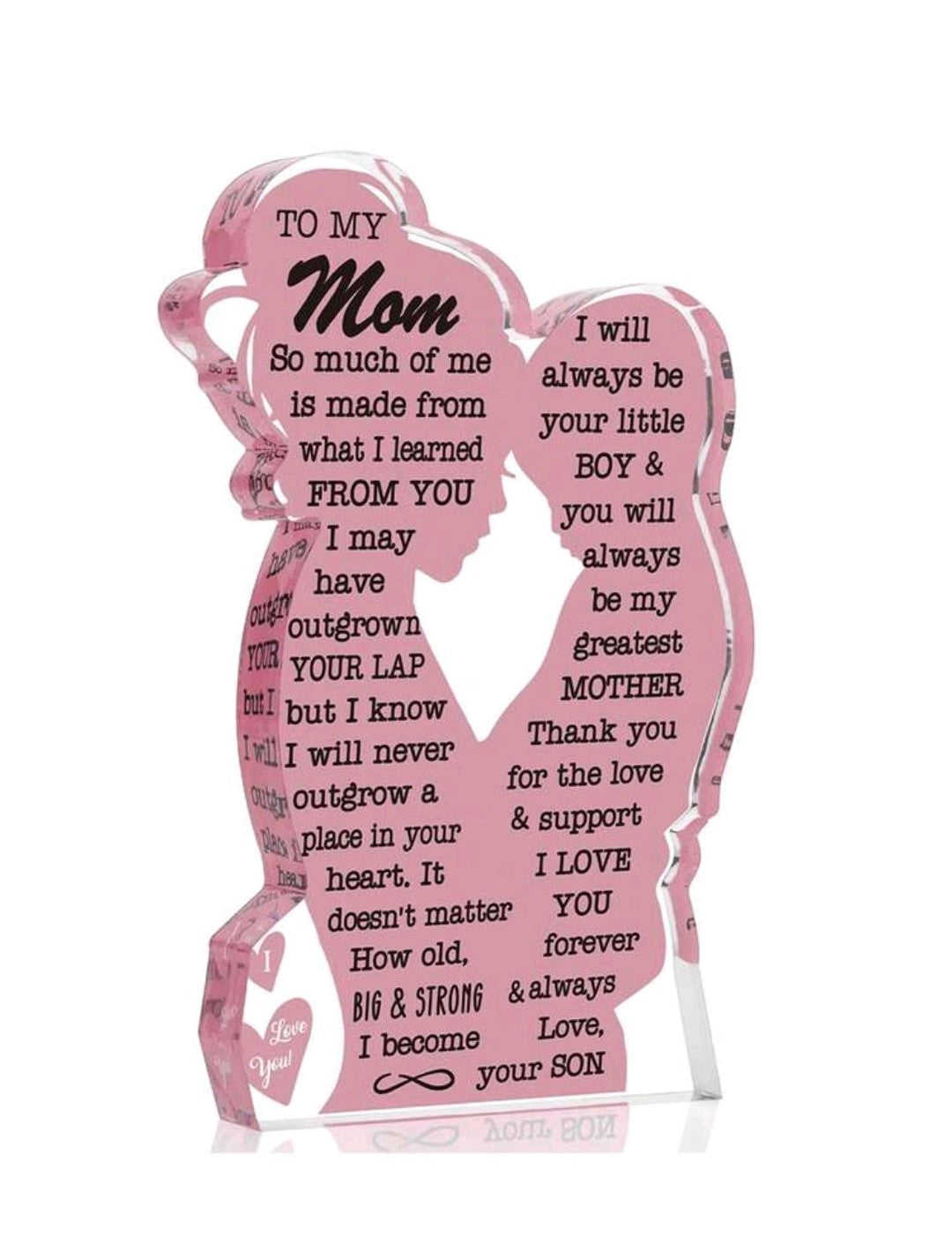 1pc Acrylic Decoration Gift For Mom From Daughter/Son, Creative Gift For mom's