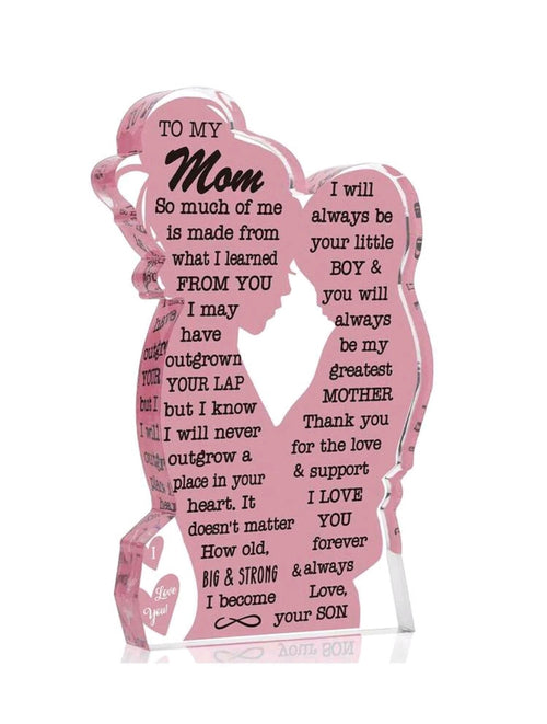 1pc Acrylic Decoration Gift For Mom From Daughter/Son, Creative Gift For mom's