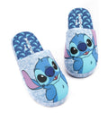 Slippers Womens Ladies Slip On Blue House Loafers