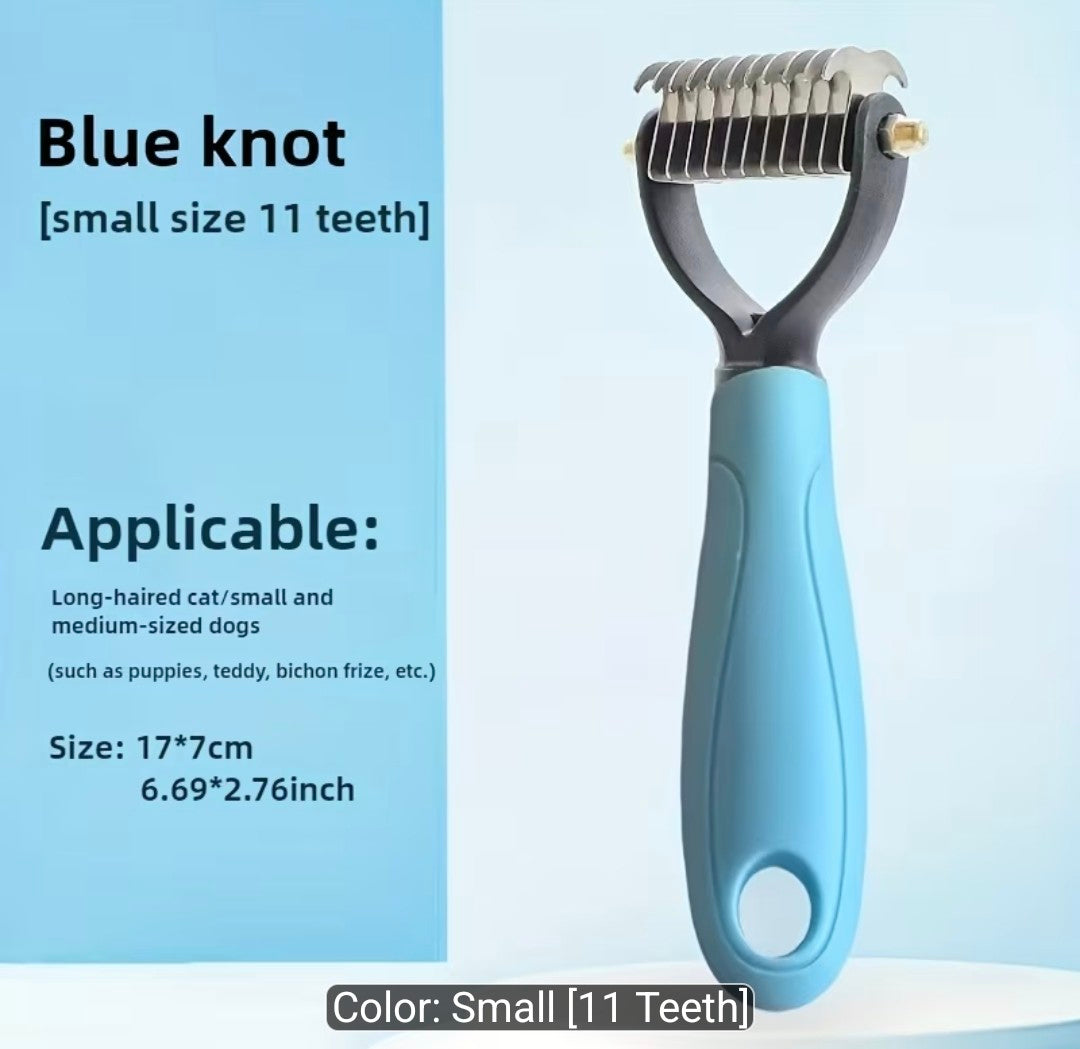 Pet Comb for Teddy Dogs, Dual-Sided Detangling Brush for Dogs and Cats, Dog Grooming