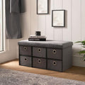 Matte Velvet 6-Drawer Storage Chest